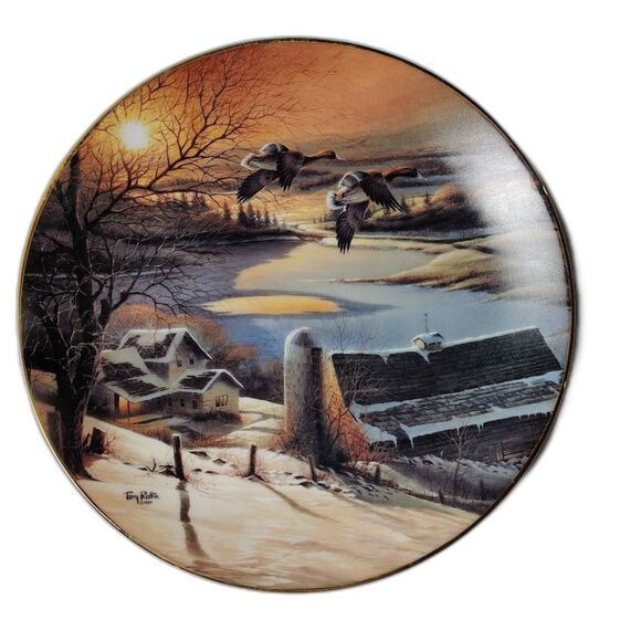 Terry Redlin Delayed Departure Collector Plate Heartland Collection - Picture 1 of 2